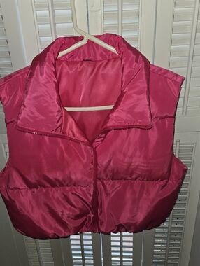 Bright Pink Puffer Vest